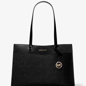 Jet Set Travel Large Saffiano Leather Pocket Tote Bag