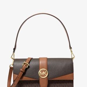 Greenwich Medium Signature Logo Convertible Crossbody Bag