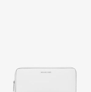 Large Pebbled Leather Continental Wallet