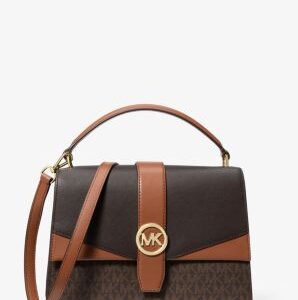 Greenwich Medium Signature Logo Satchel