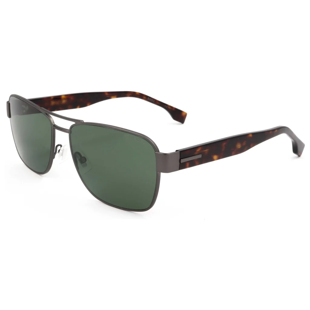 Men's Grey Rectangular Sunglasses