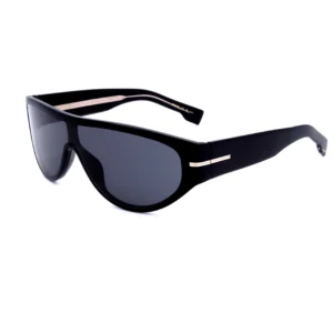 Men's Black Rectangular Sunglasses
