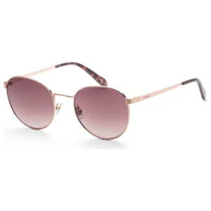 Women's Rose Gold Round Sunglasses