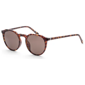 Men's Brown Round Sunglasses