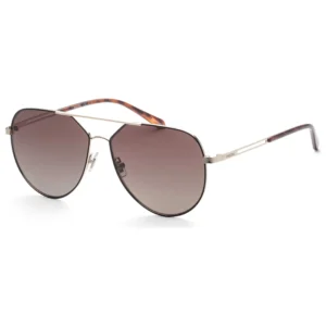 Women's Polarized Black Aviator Sunglasses