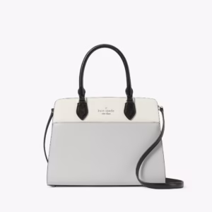 Madison Colorblock Saffiano Leather Medium Satchel