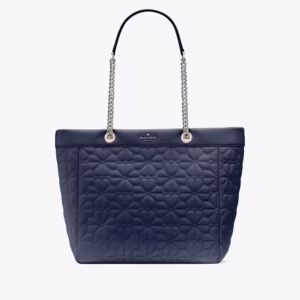 Spade Flower Quilted Fabric XL Tote