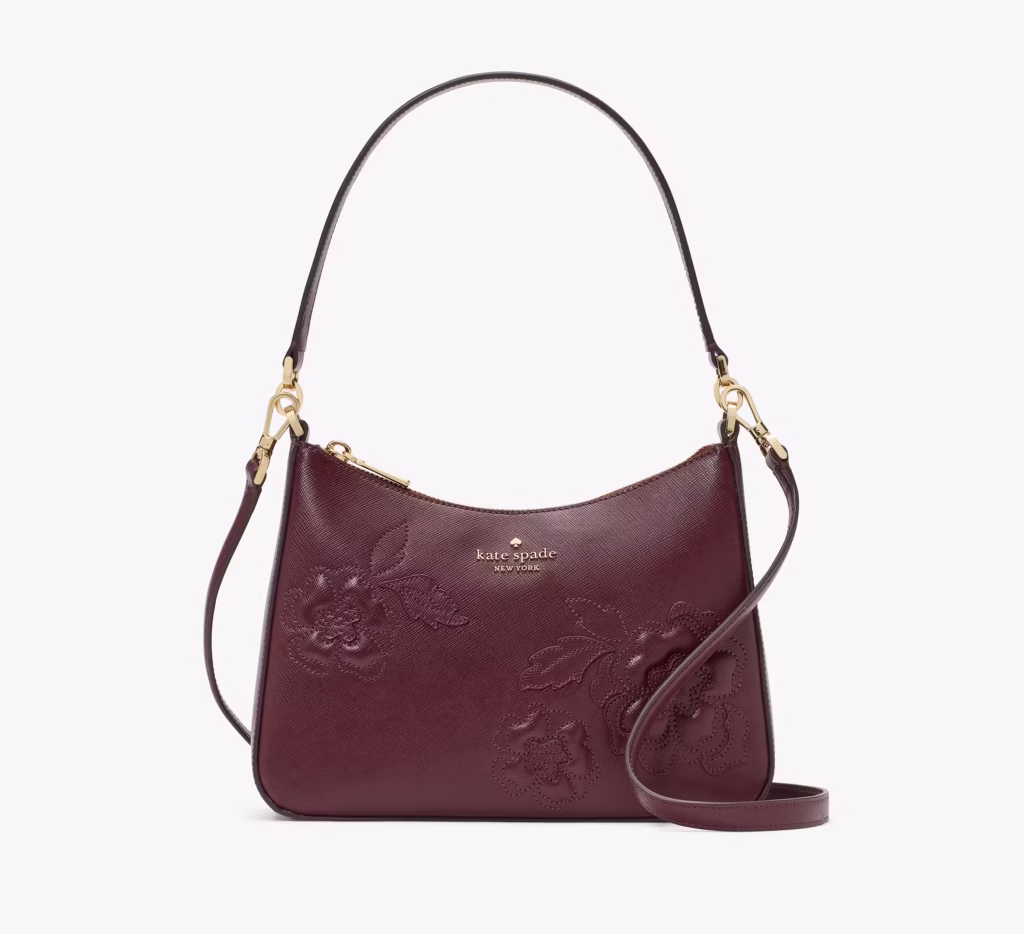 Margot Floral Applique Shoulder Bag