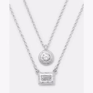 Elegant Edge Double Necklace Set