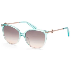 Kristina Women's Blue Round Sunglasses