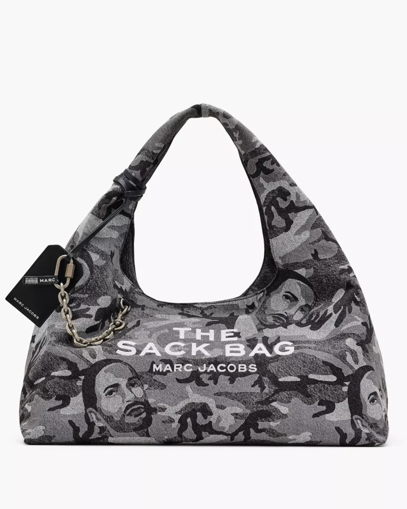 THE MARC CAMO DENIM XL SACK BAG