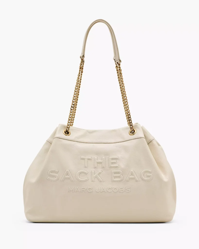 THE LARGE CHAIN SACK BAG/ White