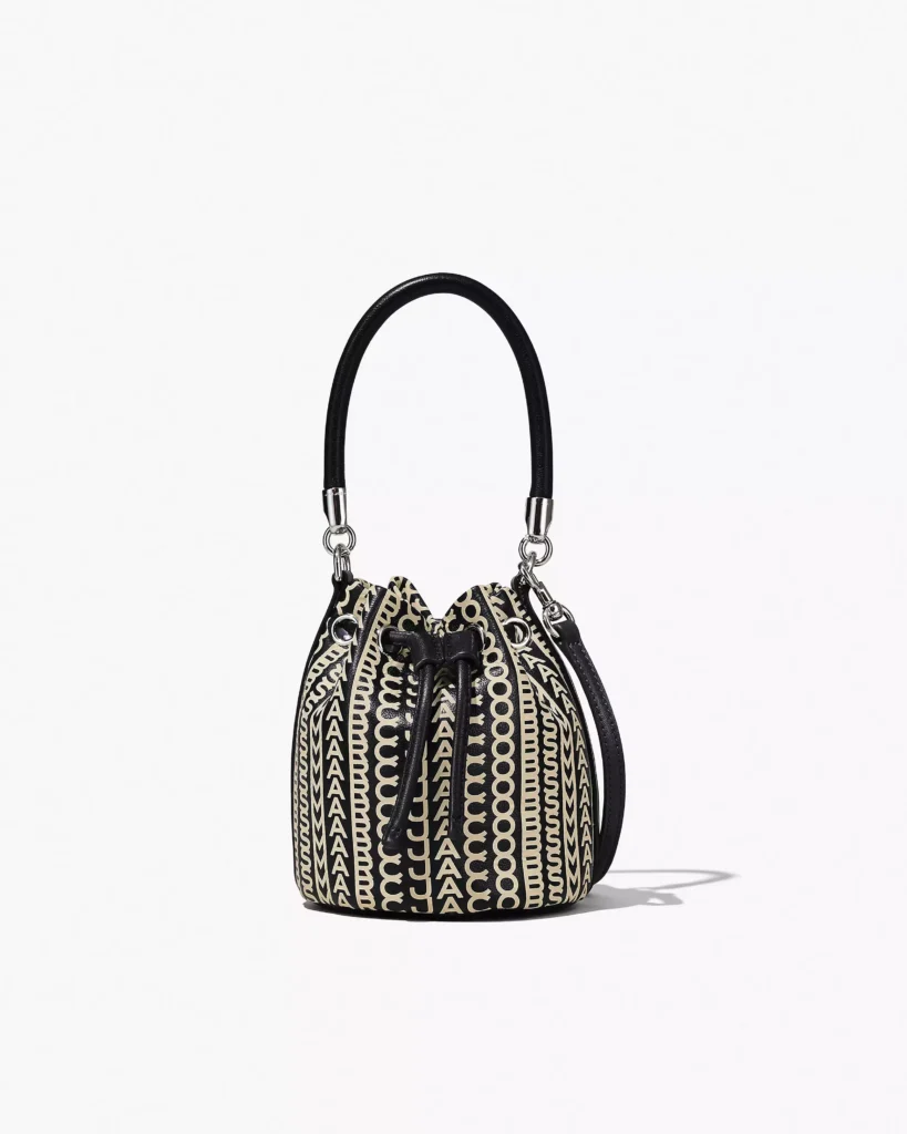 THE MONOGRAM LEATHER MINI BUCKET BAG