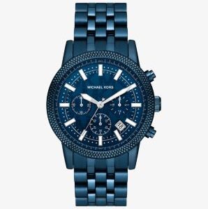 Oversized Hutton Blue-Tone Watch
