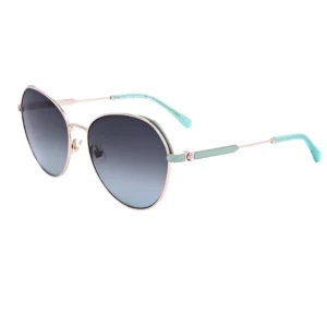 Women's Gold Round Sunglasses