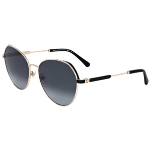 Women's Gold Round Sunglasses