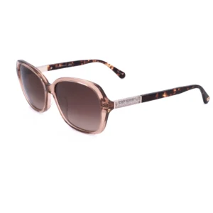 Women's Brown Rectangular Sunglasses