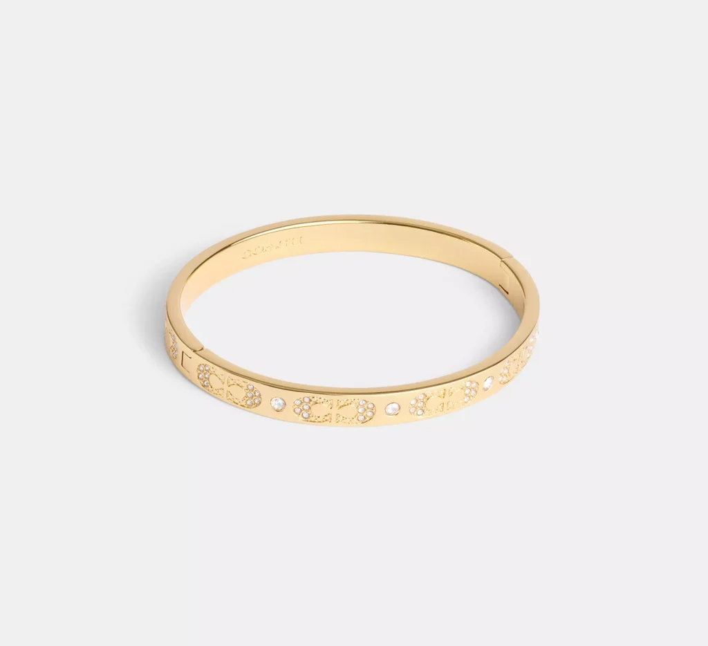 Signature Pavé Hinged Bangle