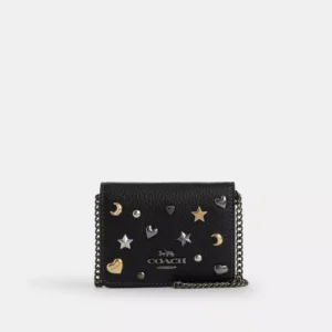 Mini Wallet On A Chain With Rivets