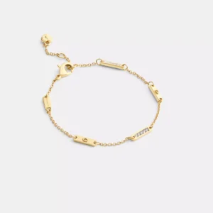 Signature Bar Chain Linear Bracelet