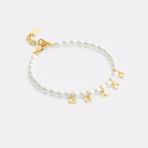 Coach Charms Pearl Bracelet